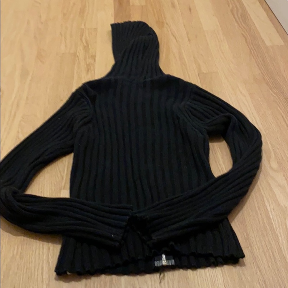 Black Cotton Cotton Sweater View 3